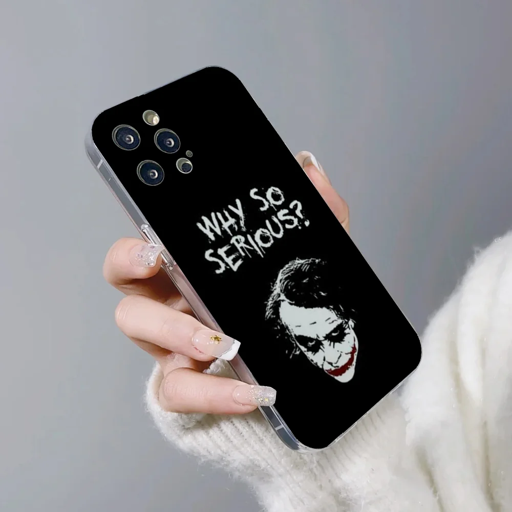 Happy F-Face J-Joker Phone Case For IPhone 11 12 13 14 15 Plus Pro Max Anger Eyes Silicon Clear Soft Cover