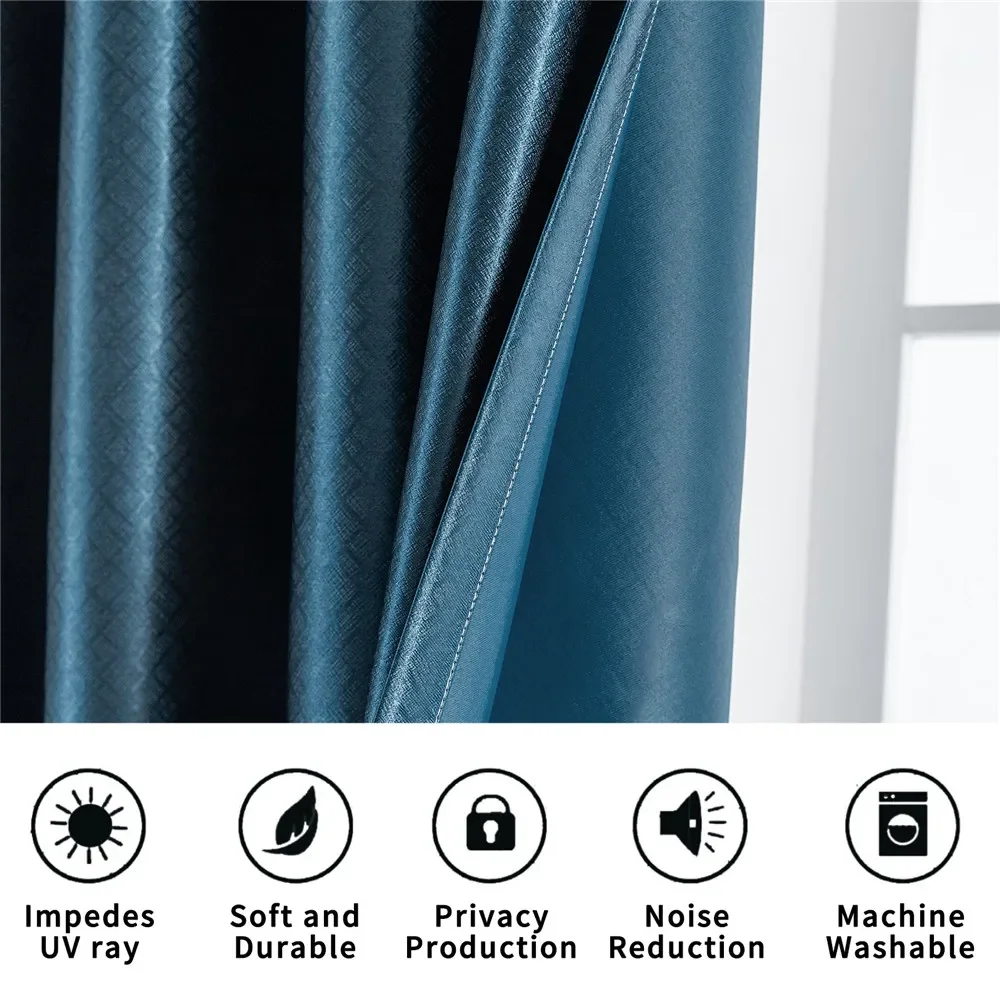 

Modern Thick Blackout Curtains for Living Room Bedroom Blind Curtains for Windows Kitchen Custom Curtains Cortina Home Decor