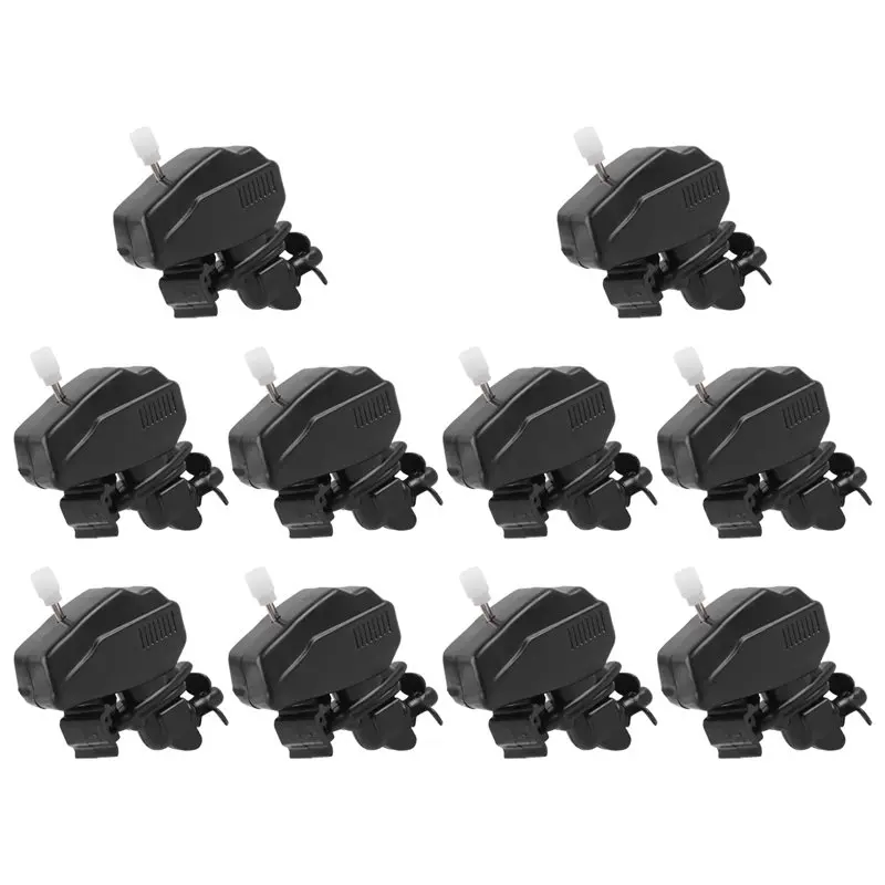 A01F-10PCS Boat Motor Coffee Stirrer, Stainless Steel Clip Drink Mixer, Novelty Miniature Boat Engine