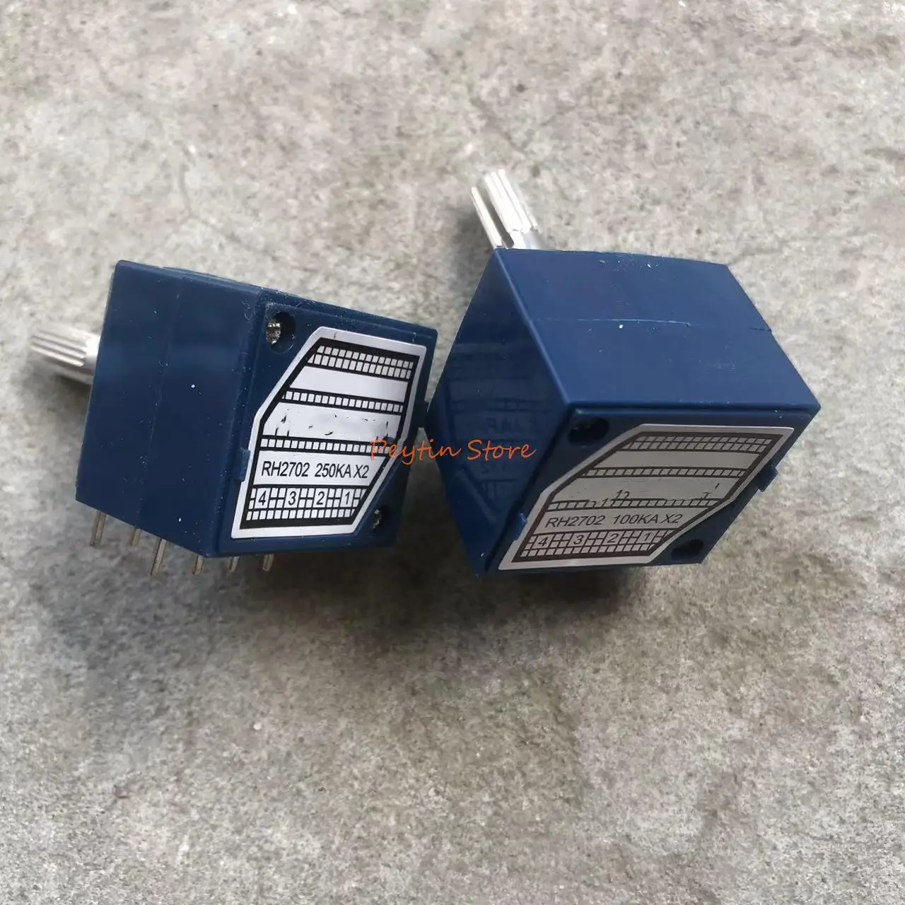 1Pc 27 Type 8Pin Precision Chip Resistor Enthusiast Stepping  RH2702 50KA100KA250KA Double Volume Potentiometer Knurl