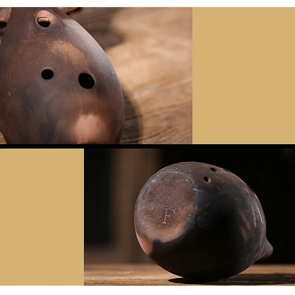 

1Pcs 10 Holes Chinese Xun Ceramic Ocarina Ancient Instrument Pure Tune Sound Ideal Gift for Players Xun Instrument