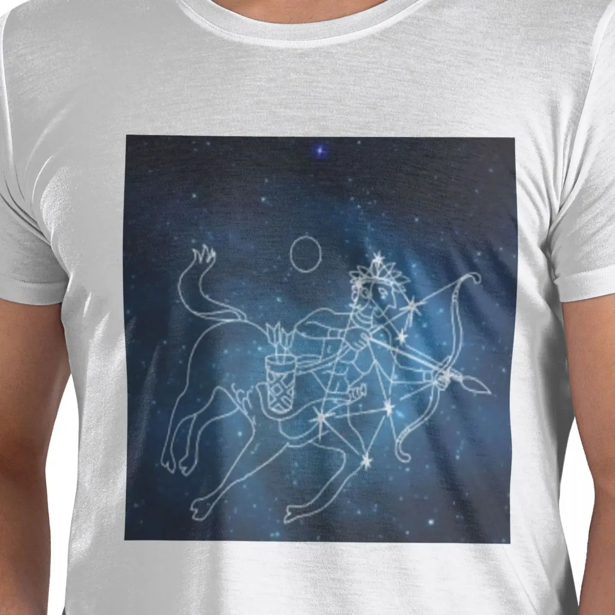 

Golden Celestial Stars Zodiac Constellations 10 100% Cotton T-Shirt Men's Oversized T Shirts Men Crew Neck Short Sleeve S-6XL