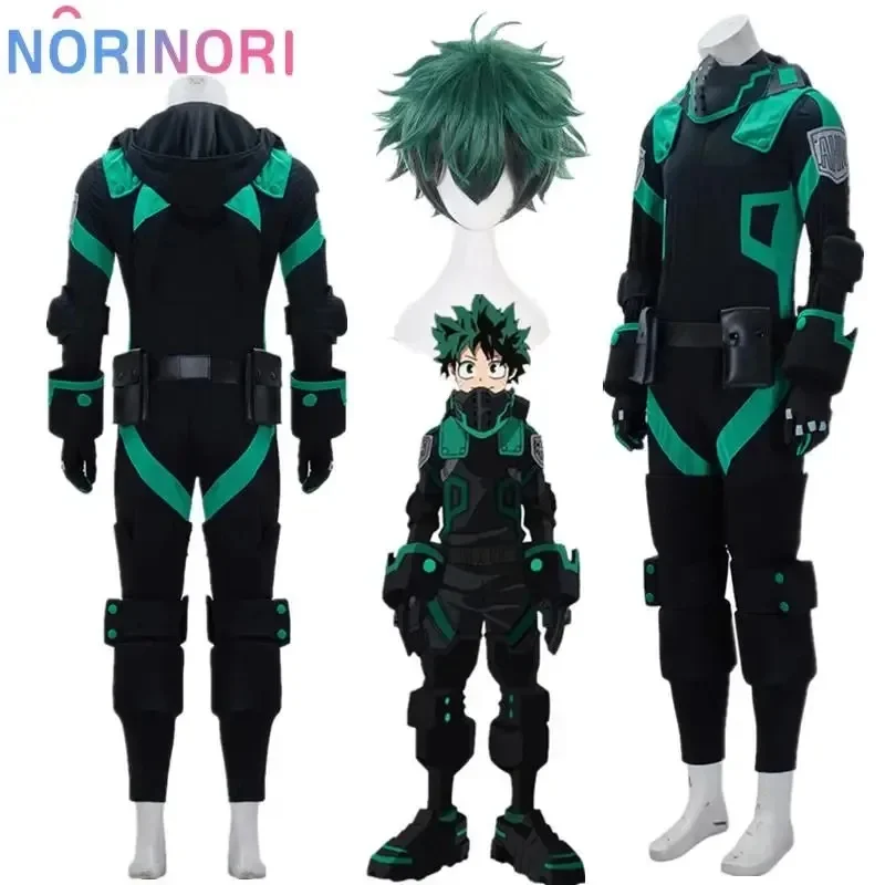 Traje Premium My Academia World Heroes Mission Boku No Hero Akademia Izuku Midoriya Deku Disfraz de Cosplay Verde Batalla S