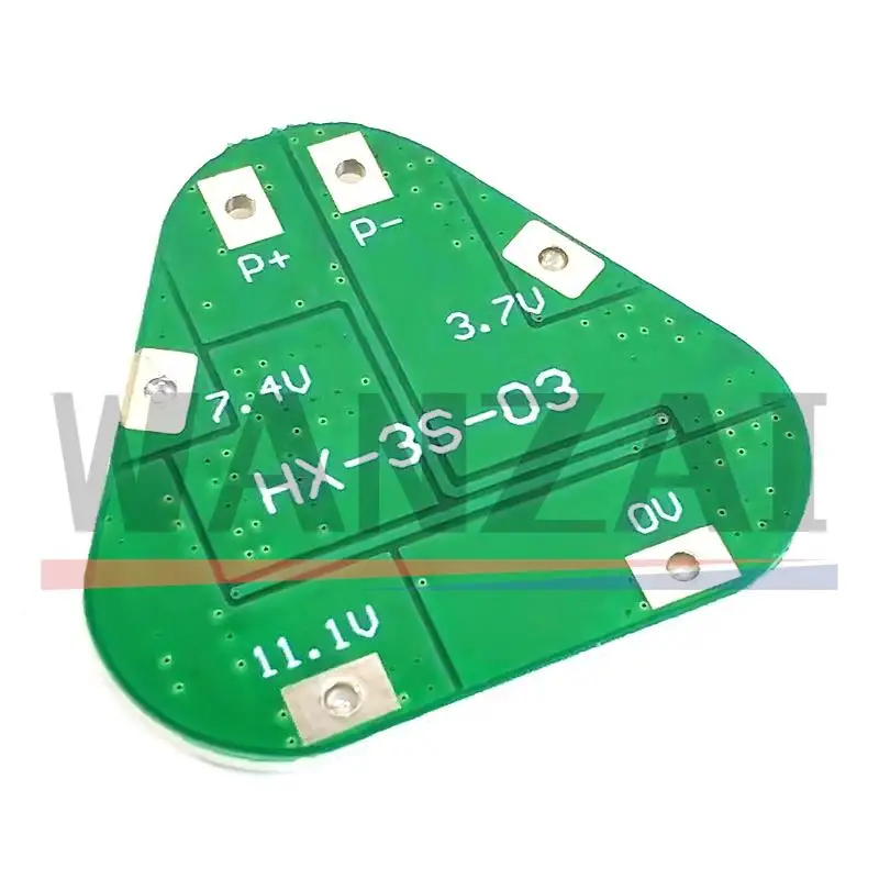 3S 12V 18650 Płytka zabezpieczająca baterię litową 11,1 V 12,6 V Zabezpieczenie przed przeładowaniem nad rozładowaniem 8A 3-komórkowy pakiet Li-ion