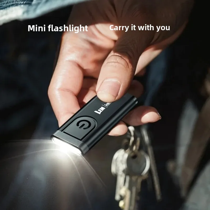 

LED Flashlight Outdoor Multi-use Portable Rechargeable Lightweight 70LM 5W 4 Modes with keychain Clamp White Lights Lamp 19g