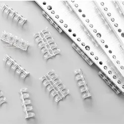 5 Holes Loose-leaf Binder Ring Notebook Spring Spiral Rings Binder Strip Buckle Clip Binding Clip School Supplies Stationery10PC
