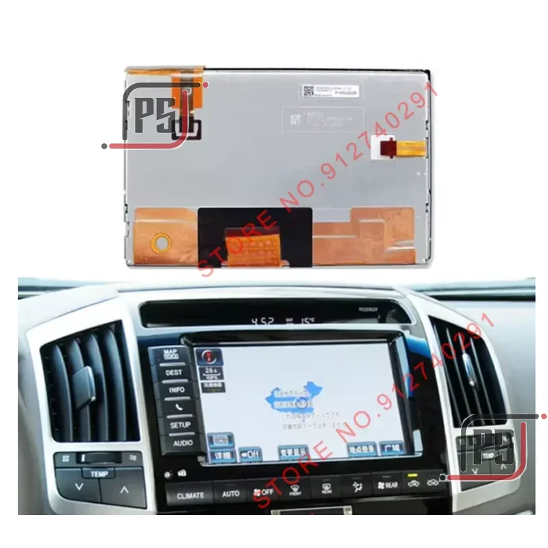 LTA080B922F Original 8 Inch LCD With Touch Screen Panel for Lexus 570 Toyota Land Cruiser Car GPS DVD Navigation LCD Replacement