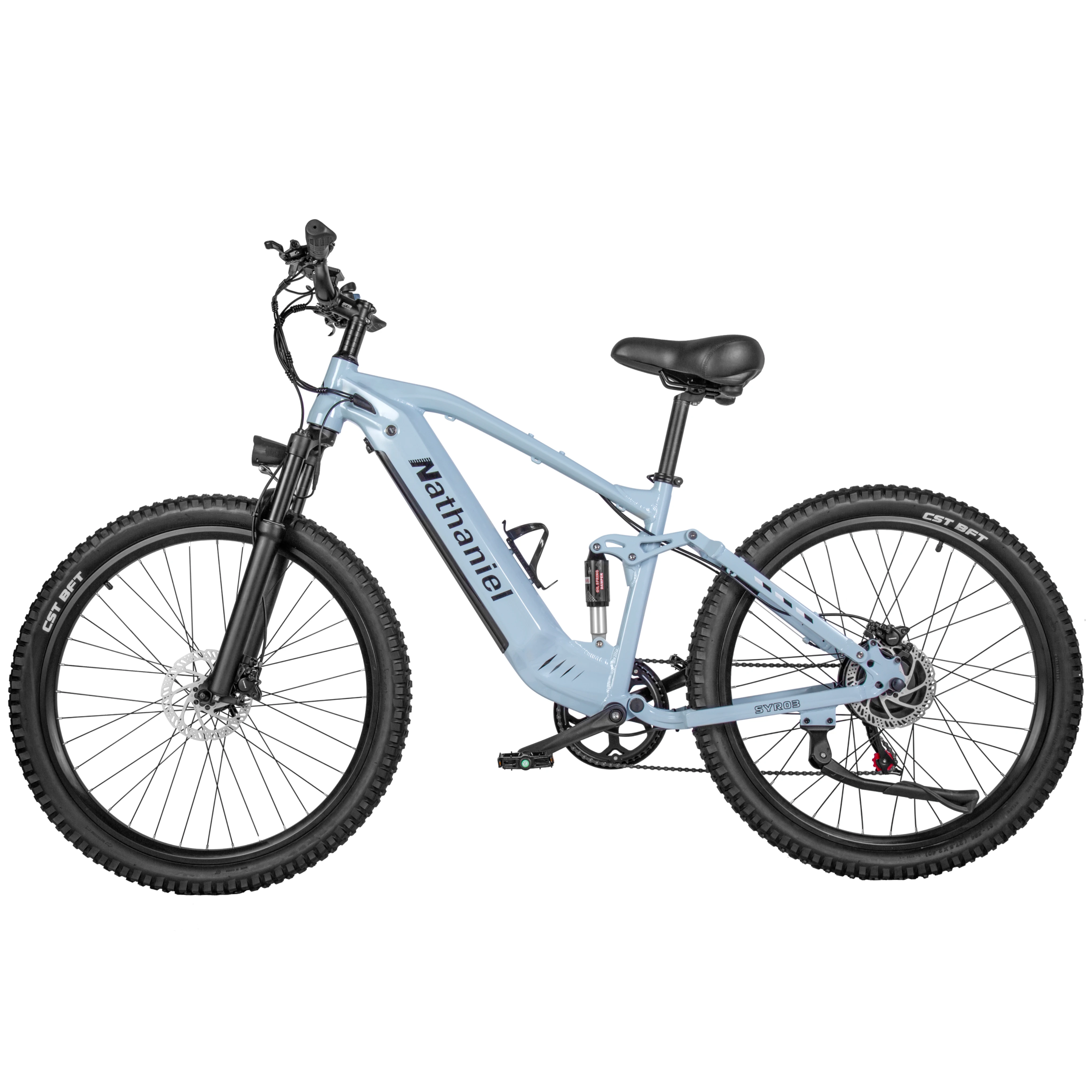 Nathaniel SYR03 E-Bike, 1000W 48V 20Ah Lithium Battery, 27.5" Off-Road Electric Assisted Bicycle, 45Km/h, City Commuter Vehicle image 2