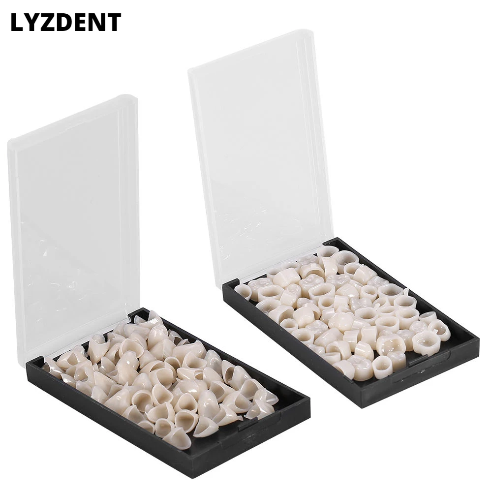 LYZDENT 50 Realistic Dental Materials Porcelain Upper Teeth Film for Temporary Crown Dental Tools