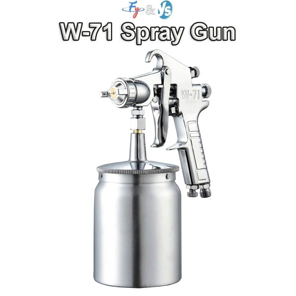 Universal High Atomization Auto Paint Spray Gun,  Gravity Feed Paint Gun for Car, Teapot, Furniture, Wood Coating, 1.4/1.7/2.0mm