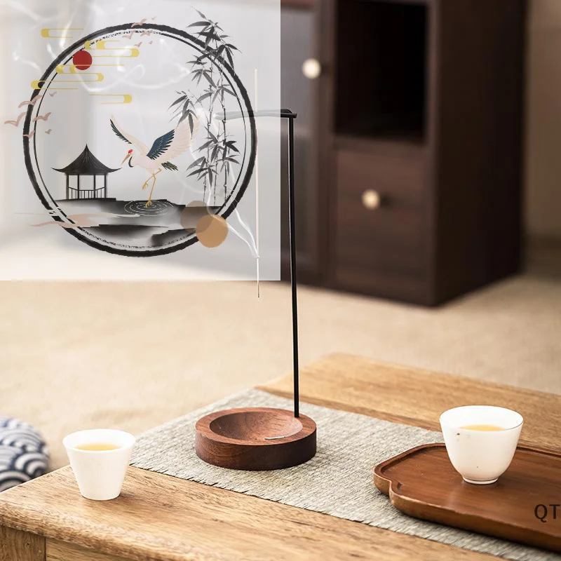 Creative Upside Down Incense Burner Incense Stick Holder Wooden Anti-Ash Design Incense Stick Meditation Spa Room Home Decor