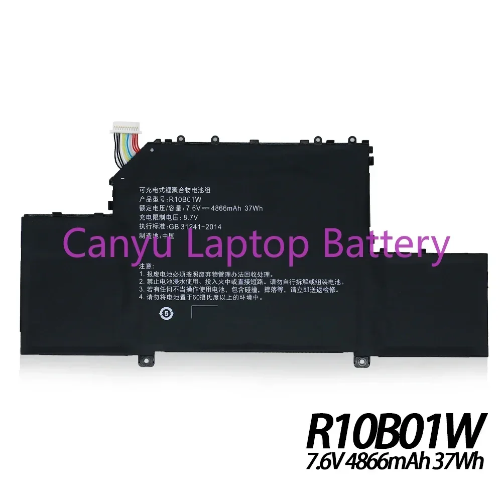 2024 R10B01W   For Xiaomi Mi Air 12.5 inch Series  161201-01 161201-AA R10BO1W 7.6V 4866mAh 37WH Cells NEW Laptop battery