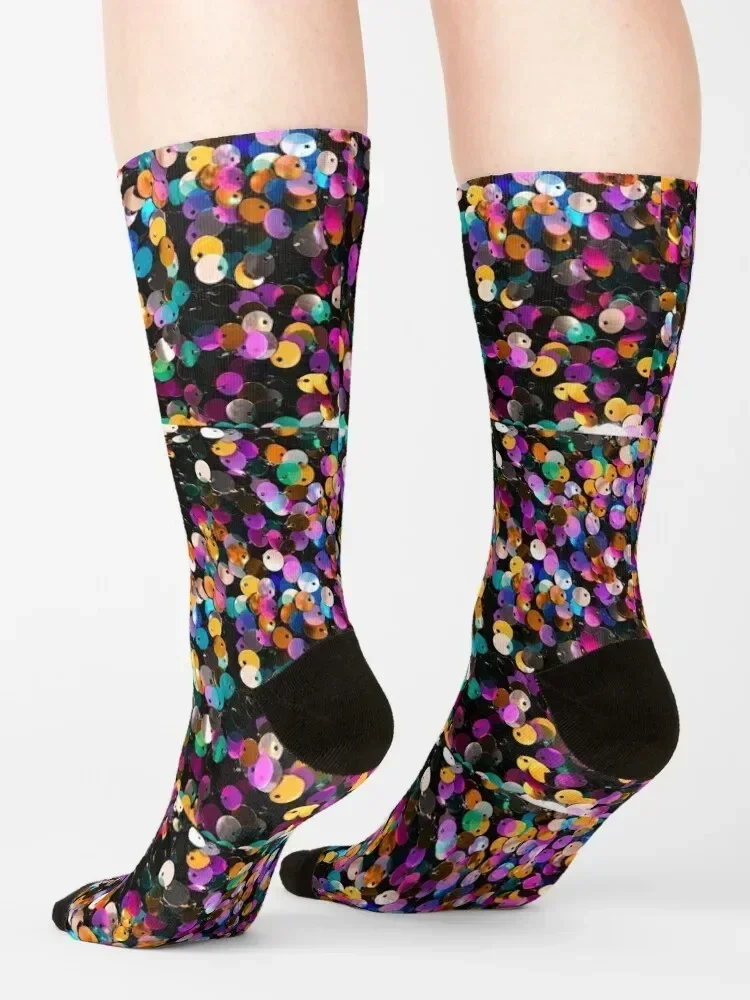 Calzini con paillettes glitter arcobaleno calze in movimento Calzini all'ingrosso Donna Uomo