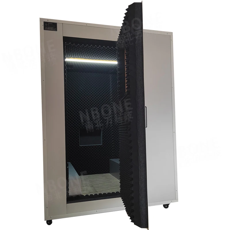 Dispositivi industriali per la riduzione del rumore Stanza insonorizzata per la linea di produzione Stanza silenziosa per apparecchiature di test acustici della ventola del motore