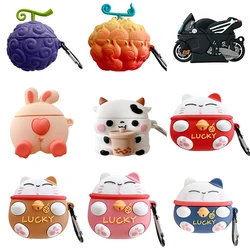 For Huawei Clip Cover Silicone Decoration Cover for Huawei Free Clip Case Cartoon Earphone Case Free Buds Funda Protective Cover