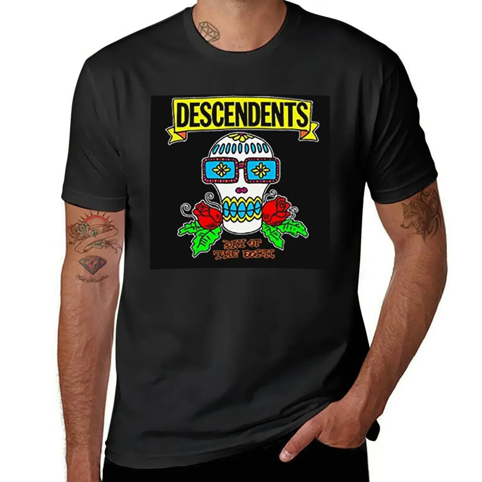 Top Descendents T-Shirt blue archive customs T-shirt men