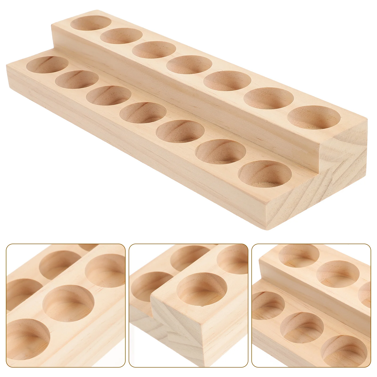 

Essential Oil Organizer Two-Layer Box Case For Bottles Holder Desktop Storage Rack Durable Bottle Container Home Supplies