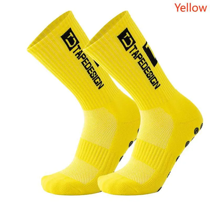 Meias de futebol antiderrapante Mid Calf, esporte futebol, ciclismo, antiderrapante, novo