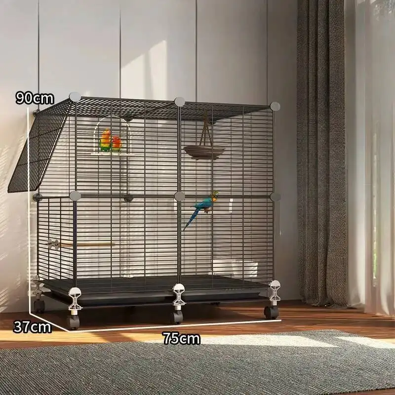 

Bird Aviary Rat Cage Accessories Rabbit Parrot Courtyard Bird Cage Habitat Speciality Jaula Decorativa Pet Products RR50BC