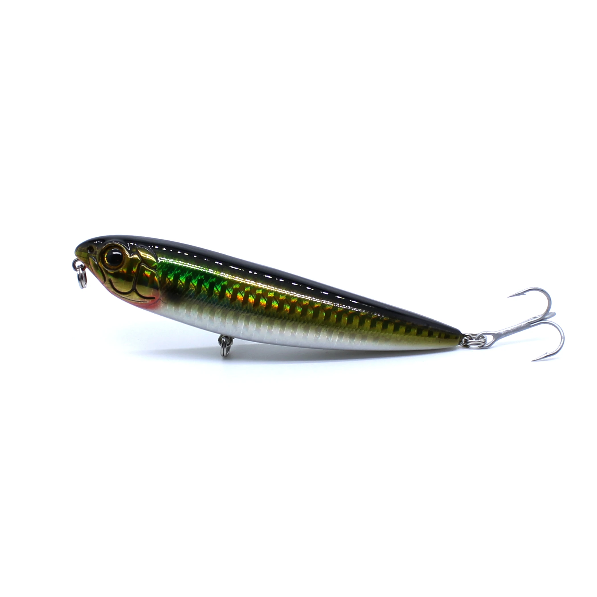 Topwater Walking The Dog 60 mm 3,4 g 105 mm 15,6 g harter Köder schwimmender Bleistiftstab Angelköder Bassoberfläche Schwimmer Wasser VMC Haken