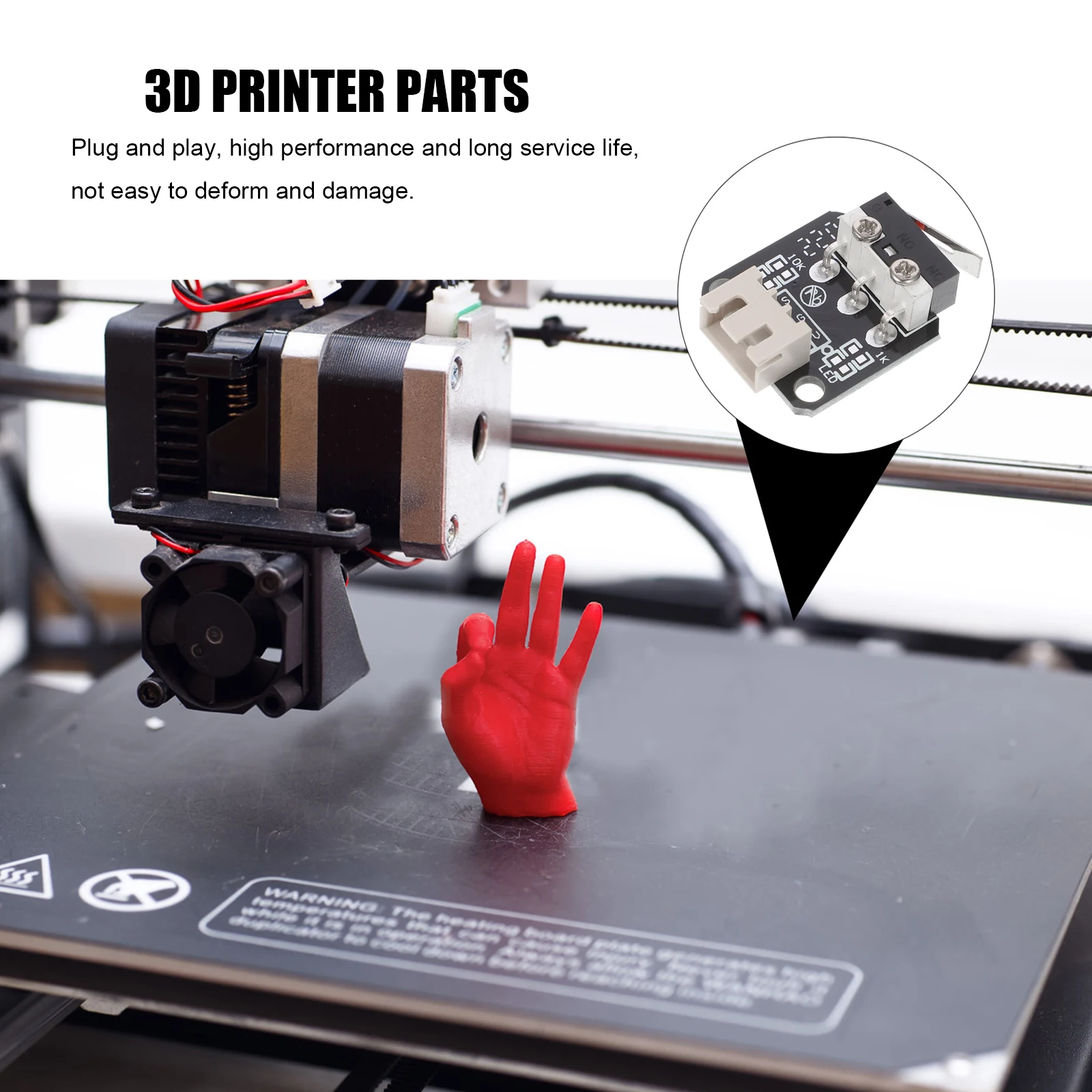 

5 шт., детали для 3D-принтера, аксессуары для микроконцевых выключателей, механические концевые упоры для 3D-принтера, Plug Play Easy