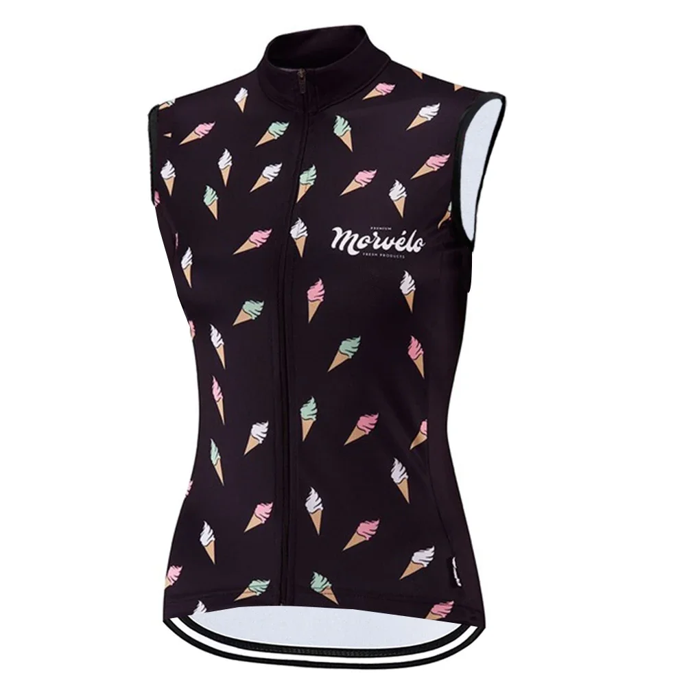 Morvelo Women Sleeveless Cycling Jersey Summer MTB Road Bike Cycle Vest Breathable Racing Sportswear Tops Gilet  Ciclismo