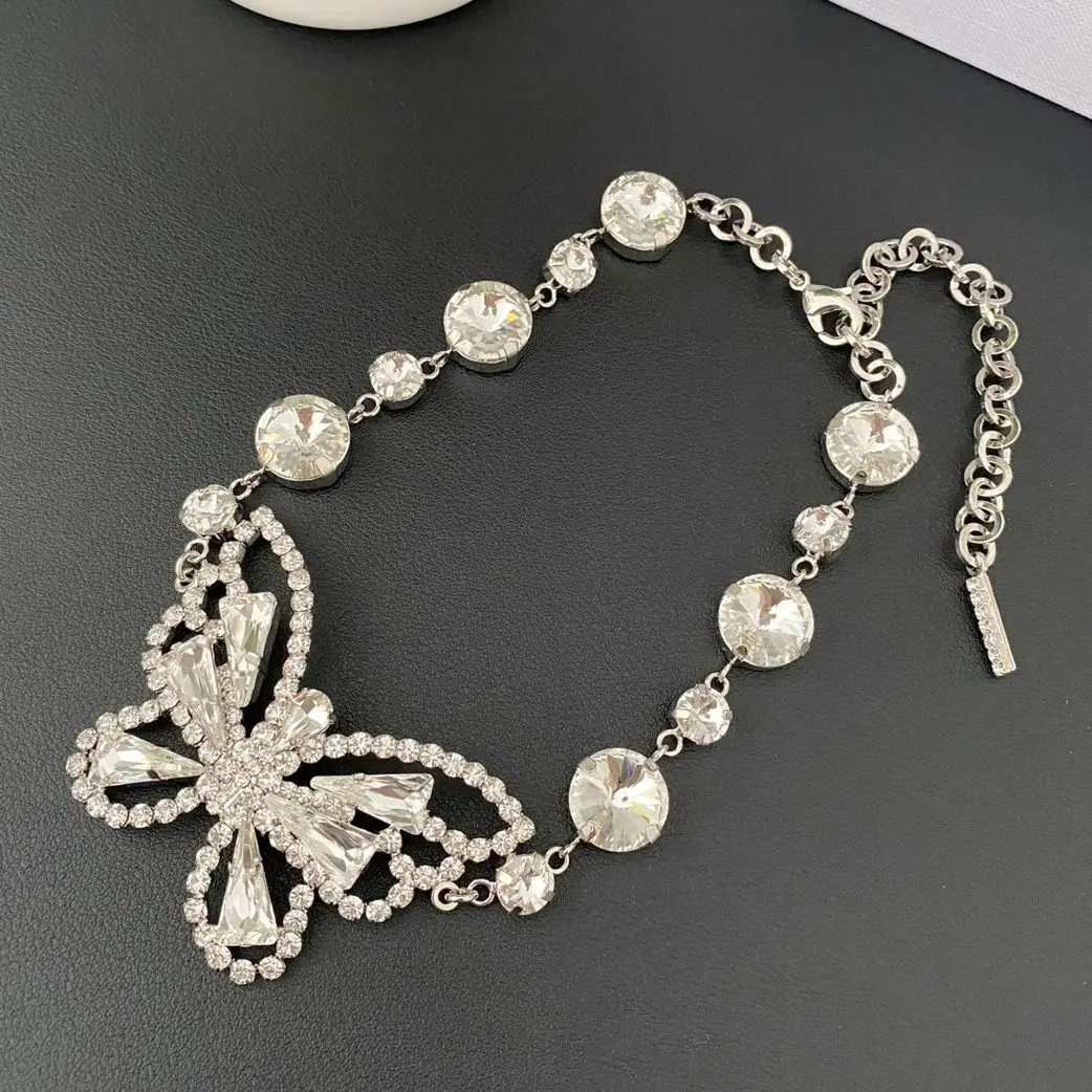 Necklace Temperament Light Luxury Personality Short Butterfly For Women Luxury Collares Para Mujer Collar Jewelry Collier Femme