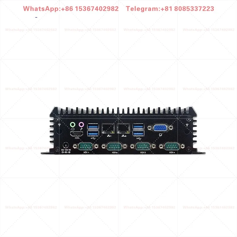 J1900 Modular Embedded Industrial Control Computer 6COM Dual Network 6USB Fanless Industrial Control Equipment for Industrial