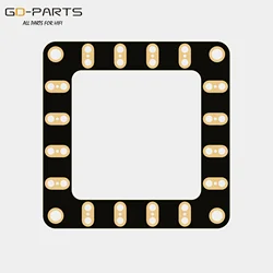 58mm*58mm FR4 PCB Board 2U 24K Gold Plated Hifi Audio Tube Amplifier DIY
