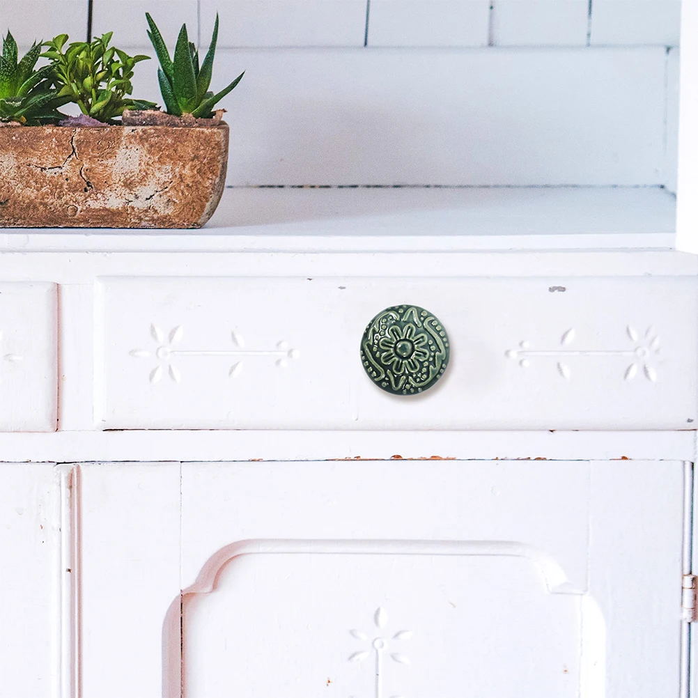 

10pcs Cabinet Ceramic Drawer Pulls Cabinet Ceramic Pulls Kitchen Bathroom Furniture Handles Replacement Durable Hardware Pull
