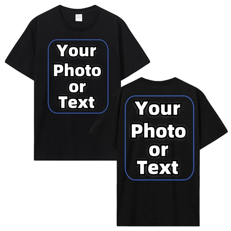 Camiseta personalizada Make Your Design Logo texto Camiseta de algodón regalo personalizado personalizado su diseño camiseta Diy hombres mujeres camisetas Tops
