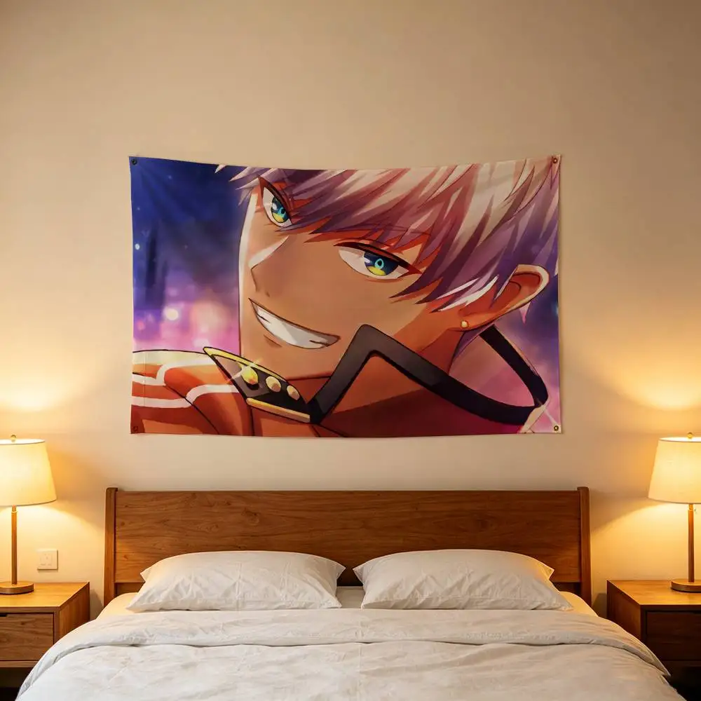 CUTE Game O-Obey Me  Mammon Flag Digital Printing Banner for Garage Wall Out Door Decoration