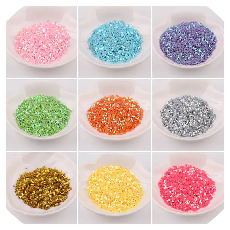 10000pcs Star Glitter Sequins  PVC Loose Paillettes Nail Art Manual Sewing Wedding Craft Accessories  Pendant Sequin Trim DIY