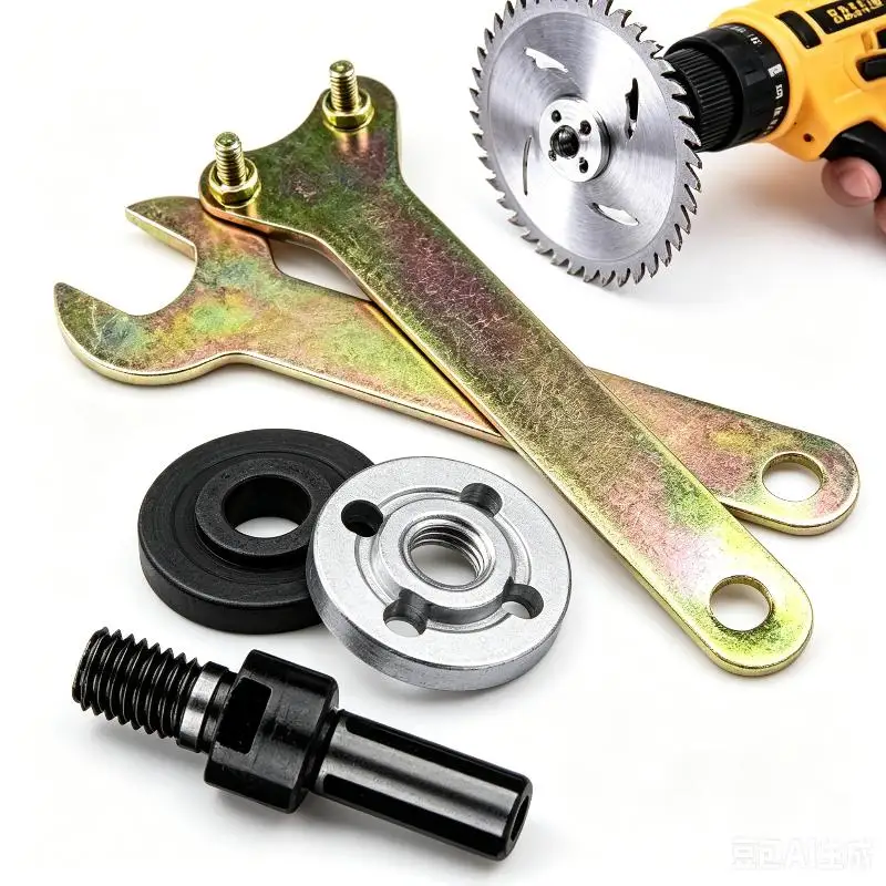 10mm Electric Drill To Angle Grinder Converter Connecting Rod Adapter Set Grinding Cutting Disc Power Tool Accessory