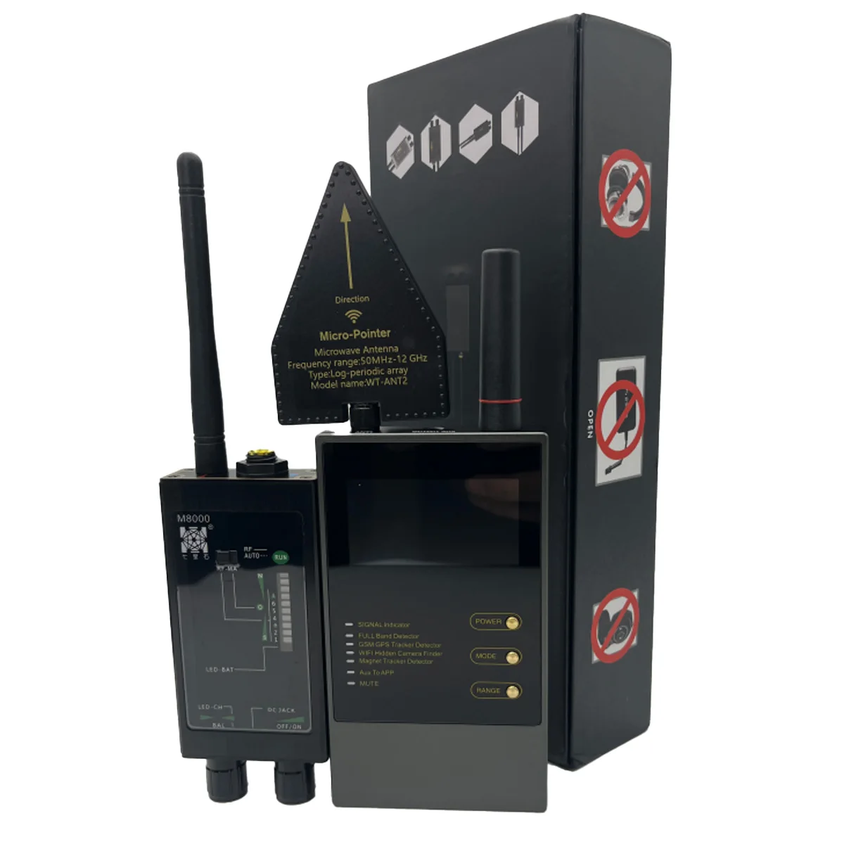 Dispositivo anti-registrazione + rilevatore di bug, soluzione 2 in 1 per la protezione della privacy nelle aziende e nella vita quotidiana Localizzatore GPS