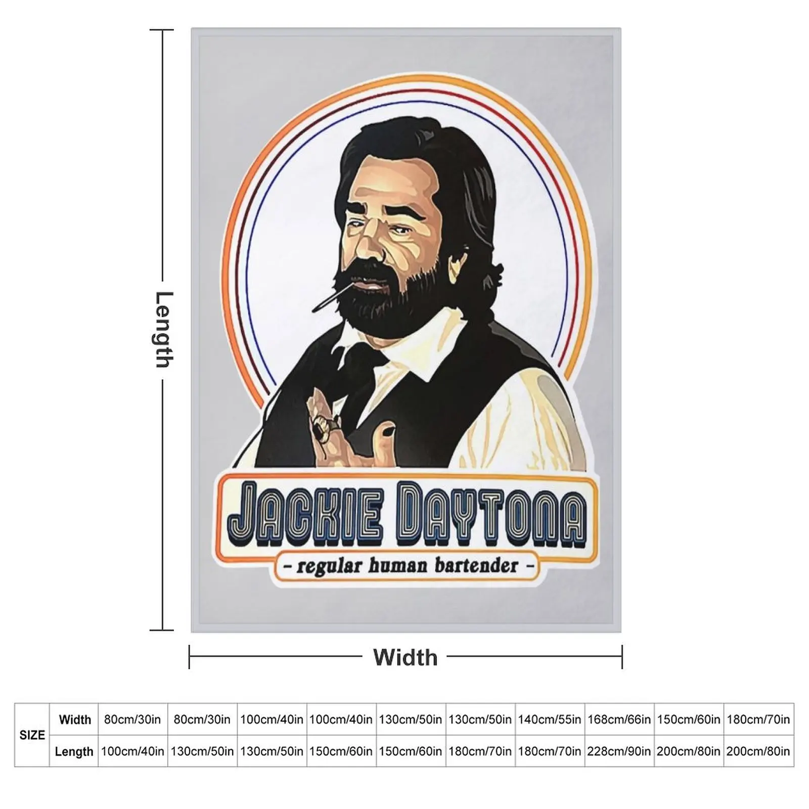 Daytona jackie smoking design Throw Blanket couch cozy soft plush fuzzy picnic outdoor blanket