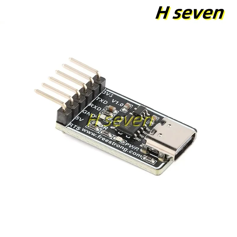 FS-UTTL-340NC USB to TTL UART Serial Port Module Type-C Interface CH340NC Chip Integration 5V to 3.3V