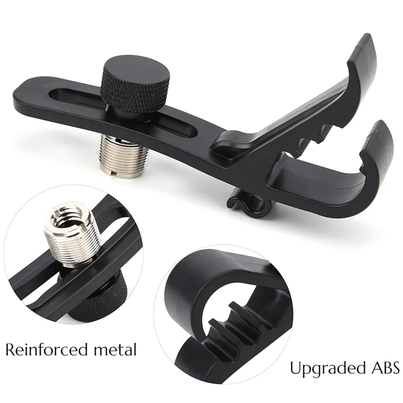 ABHT-Shockproof Drum Mic Clip 8Pcs, Adjustable Drum Mic Kit & Microphone Holder For Mic Stand, Universal Microphone Clamp