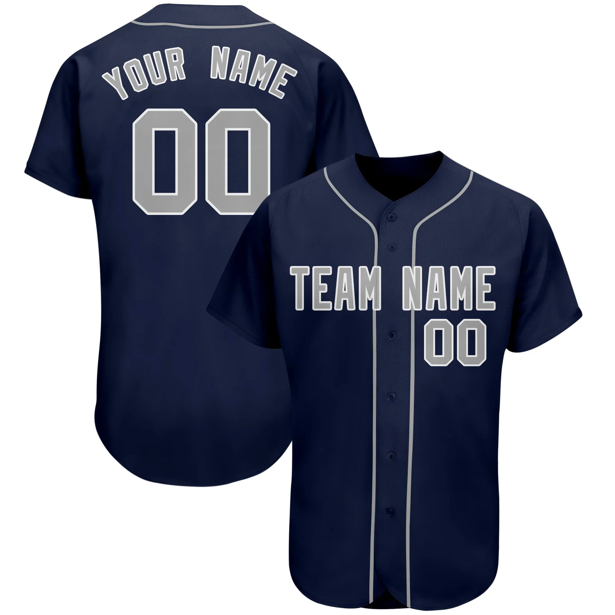 Custom Baseball Jersey,Customize Your Softball Uniform Name&Number print,Breathable Soft Sleeve Athletic Sportswear Big size