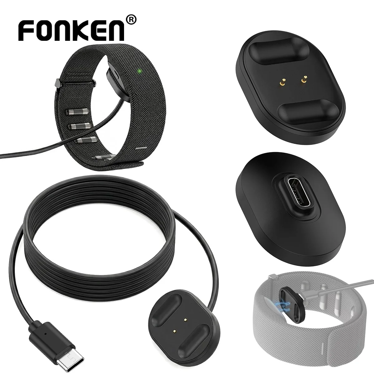 For Meta Display Glasses Charging Base AI Glasses Base Fast Charging Mini Anti Slip Charging Base Replacement USB Charging Dock