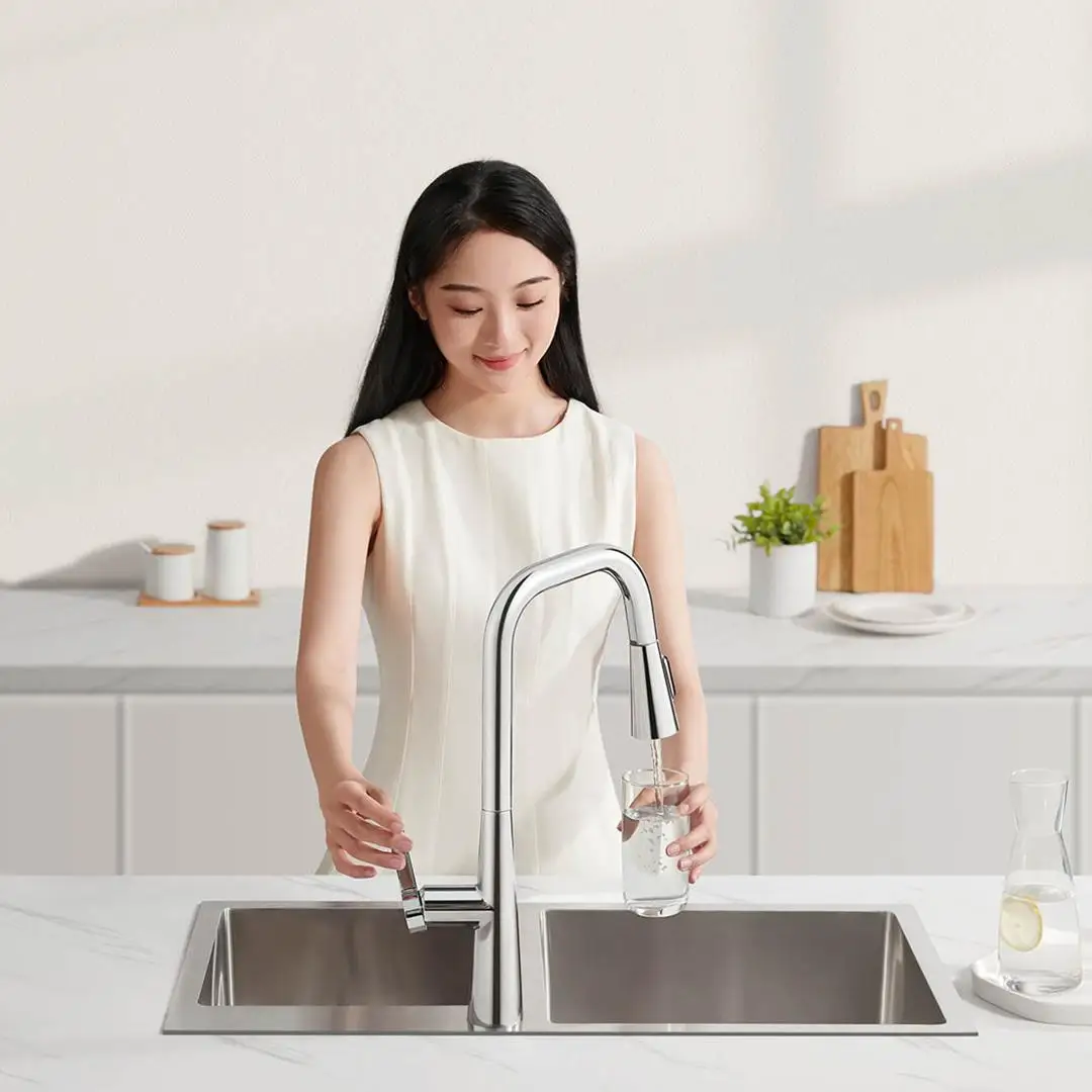 Xiaomi Mijia 浴室の蛇口洗面器 S1 引き出し延長チューブ水浴室の蛇口キッチン温冷水バルブシンク