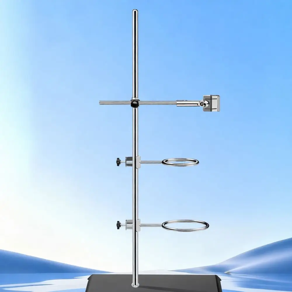Sturdy Metal Base Stand Set For Laboratory Research Apparatus Stable Support For Chemistry Glassware Fixing