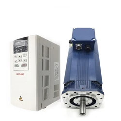 12000rpm 2.2kw 3HP 13.8Nm 2000Oz-in 380V AC Servo Spindle Motor Drive Kits 178mm 3PH Constant Power for CNC Lathe