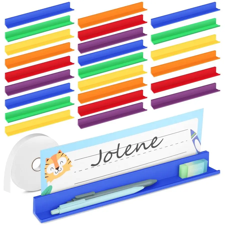 

Набор из 24 держателей для именных табличек и карточек, органайзер для школьных и офисных столов, а также подставка-органайзер для парковочных мест