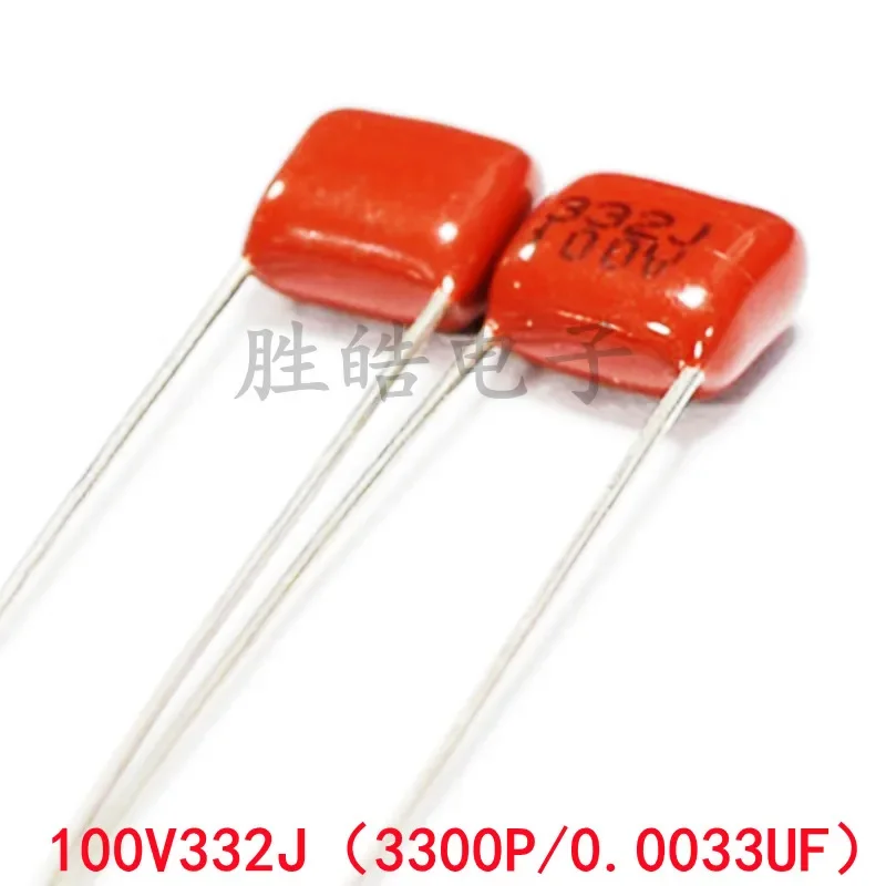 

20PCS 100V332J 5% High Quality 0.0033UF Pitch 5mm 3.3NF 100V 332 332J CBB Polypropylene Film Capacitor