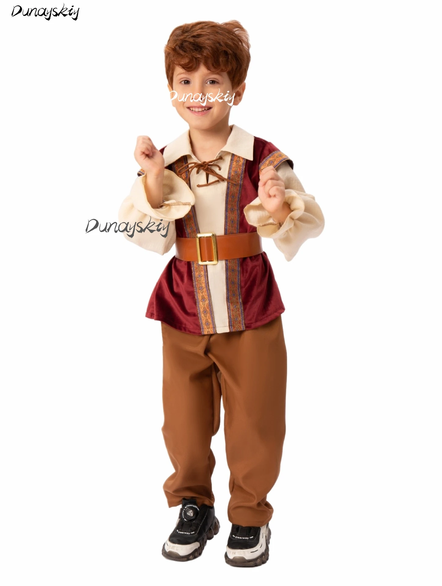 Medieval Vintage Townsfolk Cosplay Costume Set Peasant Renaissance Village Suit Dress Up Halloween Christmas Costumized