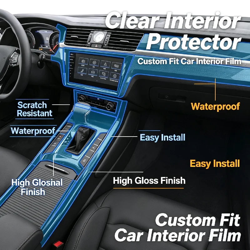 For 18-22 Volkswagen Phaeton interior film center console screen protector car interior modification transparent invisible film