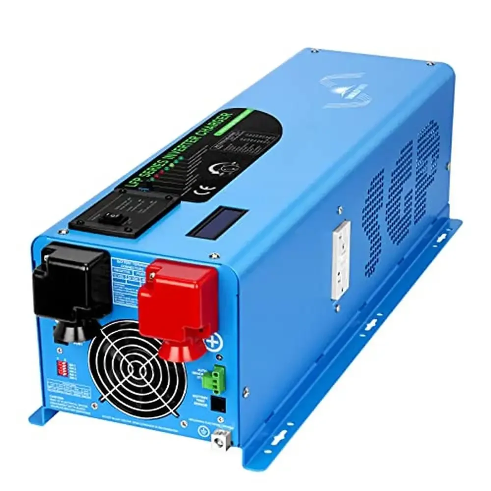 4000W 12V Pure Sine Wave Inverter Charger LCD Peak 12000W 240Vac Input 120V/240Vac Output Low Frequency Split Phase Multiple