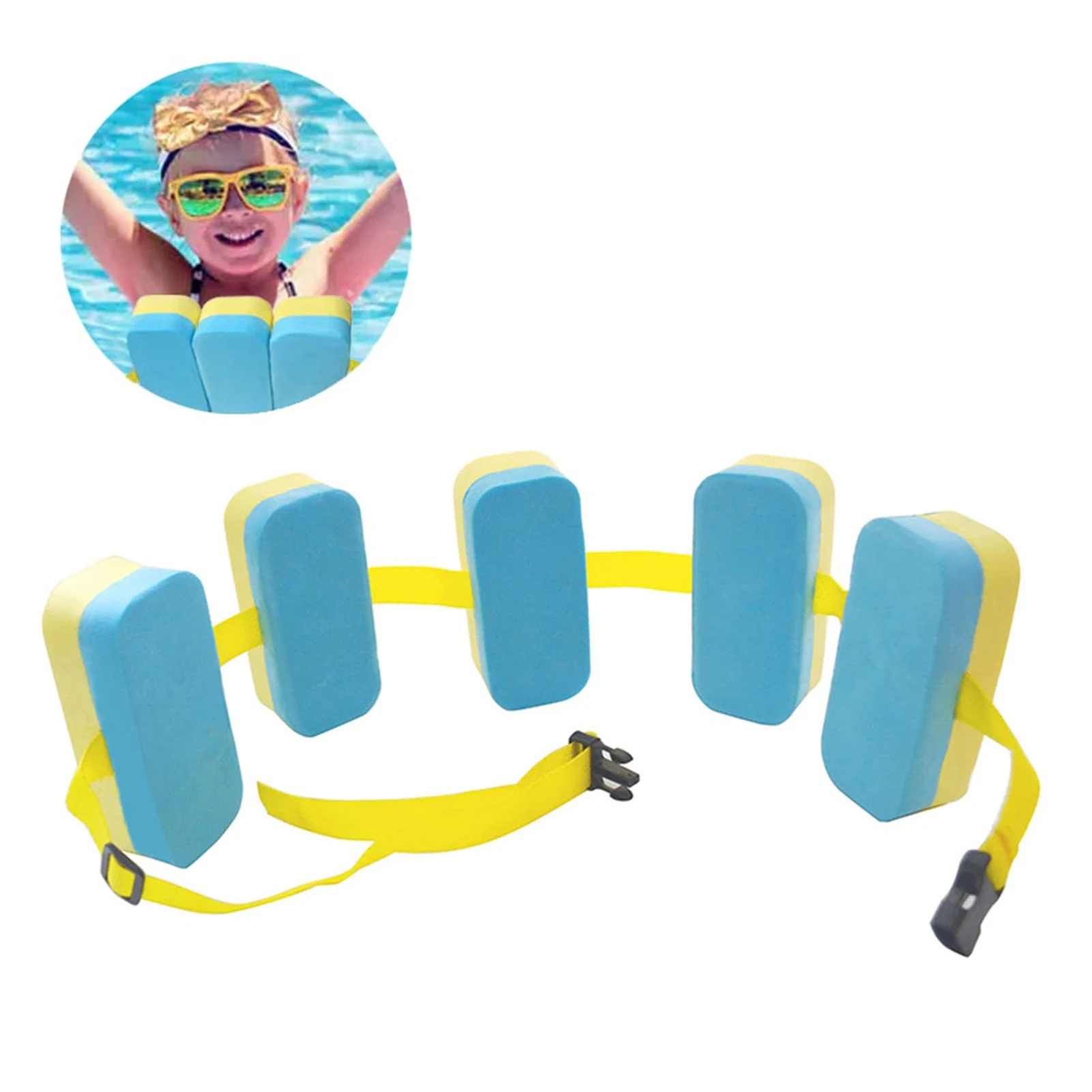 

Swimming Exercise Equipment Belt Back Floating Foam Board Float Belt Waistband Adjustable EVA Board Adult Children Swim Training