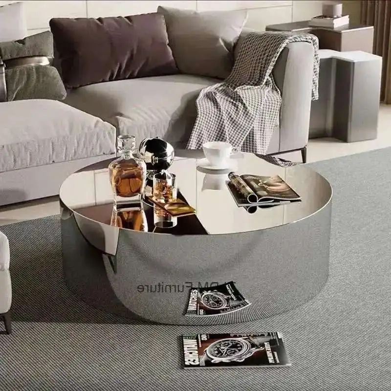 Stainless Steel Mirror Coffee Table Decoration Nordic Designer Corner Table Home Sofa Side Table Luxury Living Room Furniture